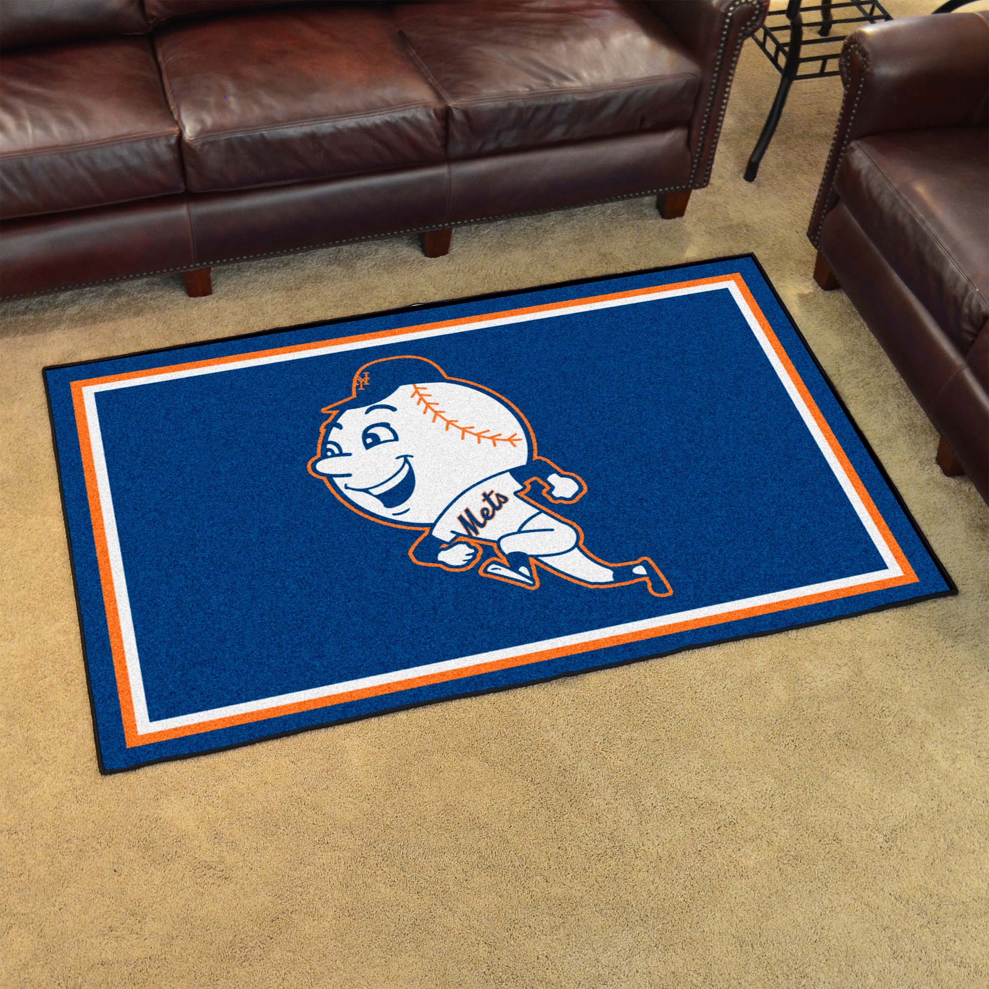 New York Mets 4ft. x 6ft. Plush Area Rug2014