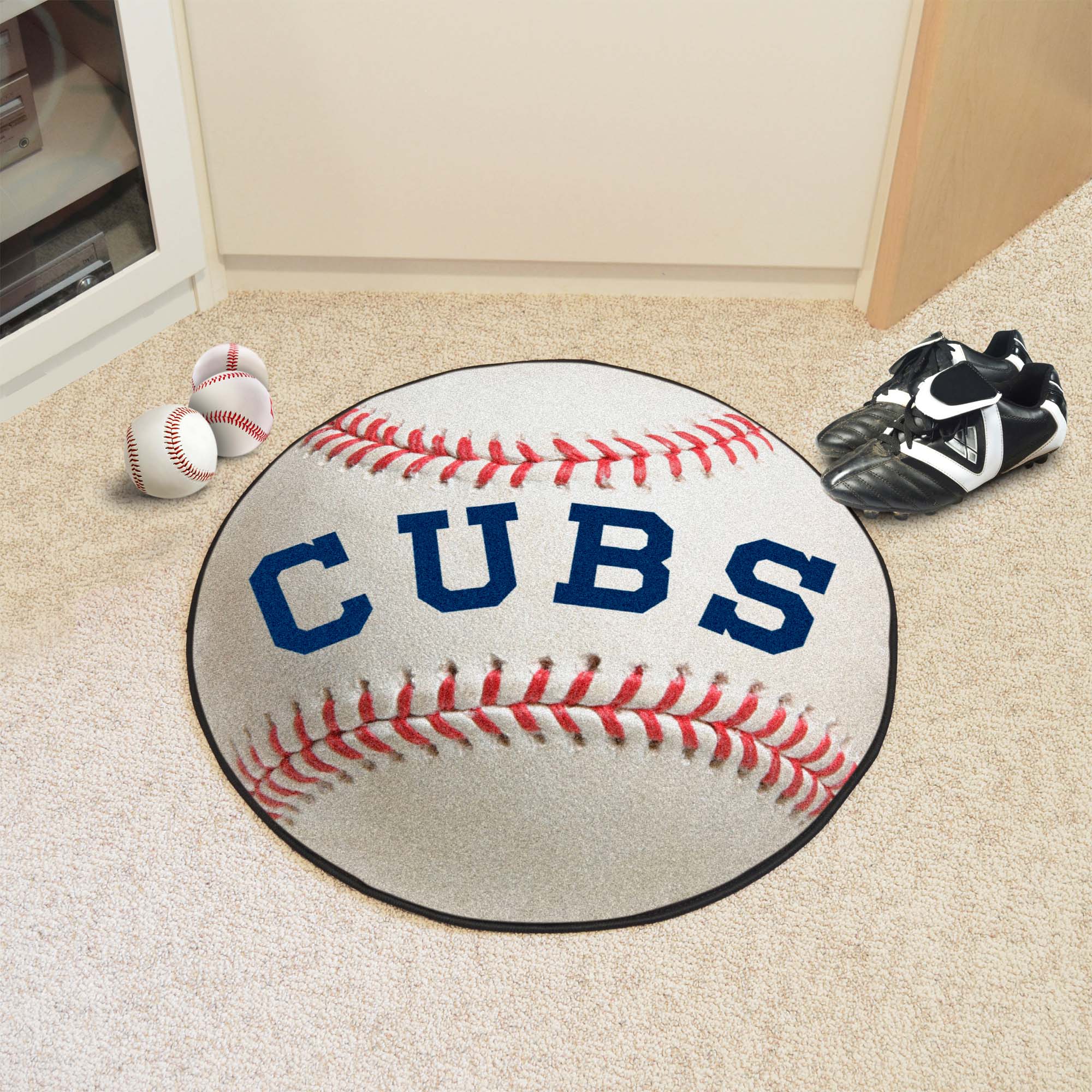 Chicago Cubs Baseball Rug - 27in. Diameter1911 - Chicago Cubs