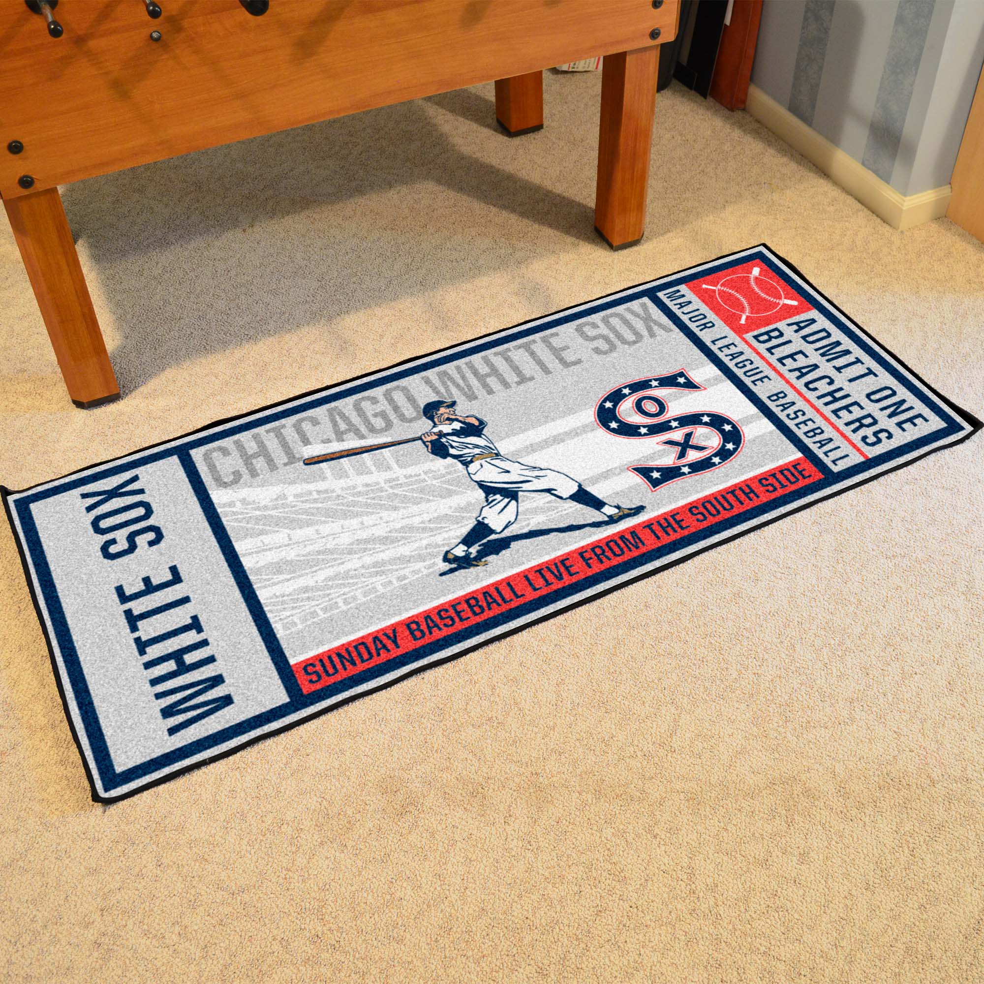 Chicago White Sox Ticket Runner Rug - 30in. x 72in.1982