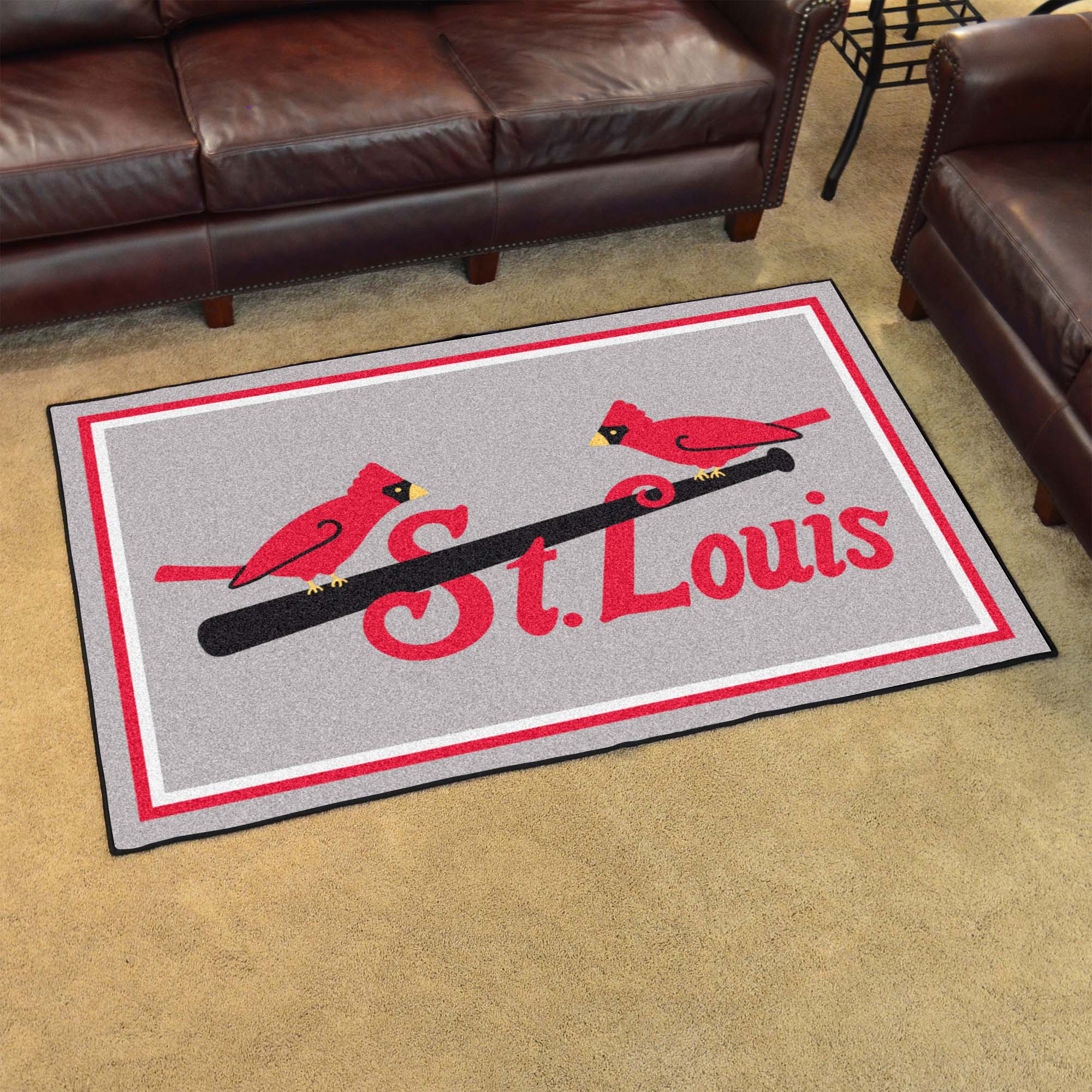 St. Louis Cardinals 4ft. x 6ft. Plush Area Rug