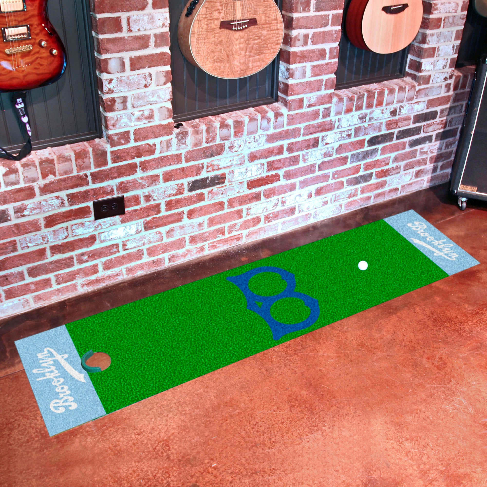 Brooklyn Dodgers Putting Green Mat - 1.5ft. x 6ft. 1944 Retro Logo