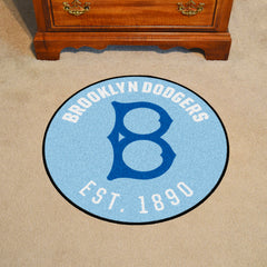 Brooklyn Dodgers Roundel Rug - 27in. Diameter 1944 Retro Logo