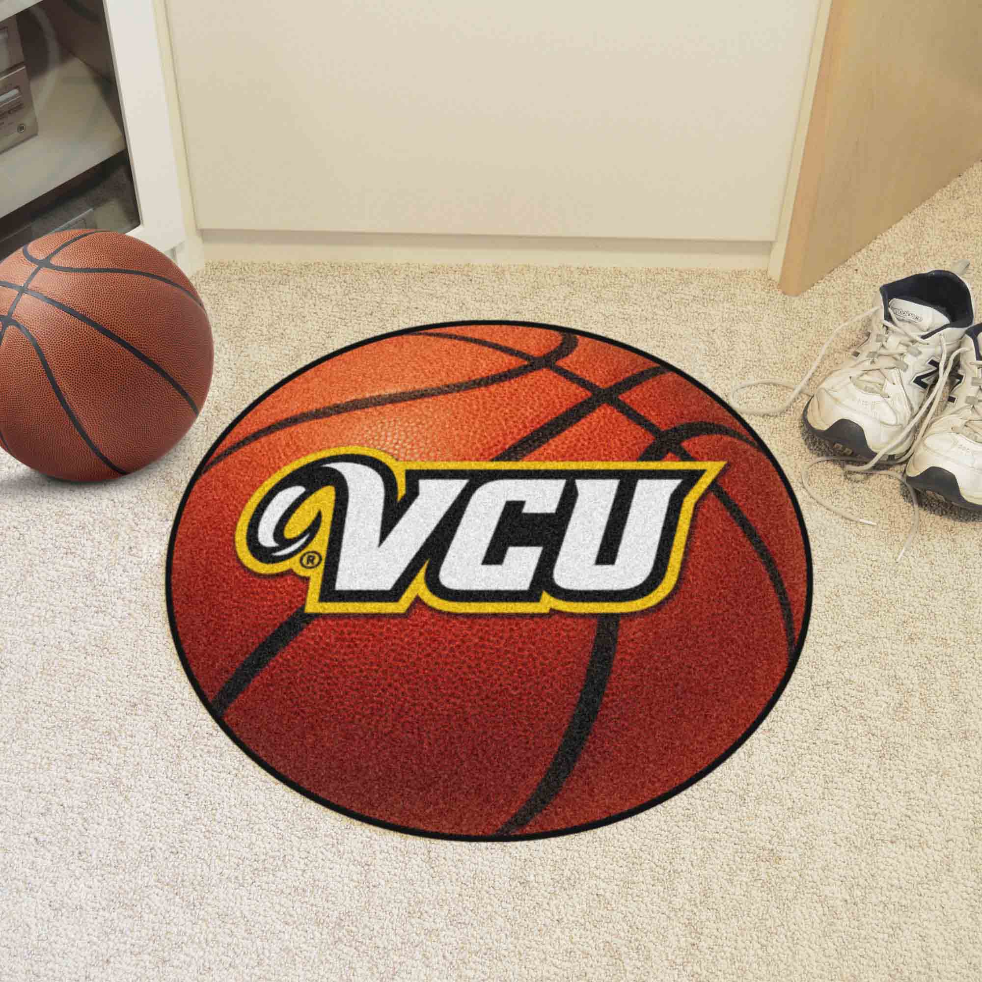 VCU Rams Basketball Rug - 27in. Diameter