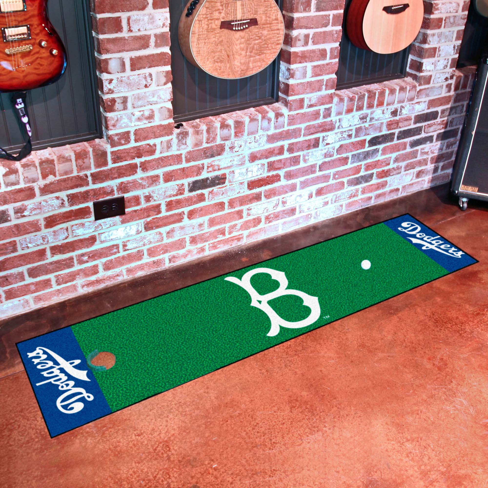 Brooklyn Dodgers Putting Green Mat - 1.5ft. x 6ft. 1949 Retro Logo