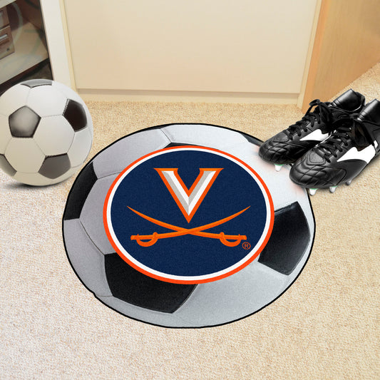 Virginia Cavaliers Soccer Ball Rug - 27in. Diameter