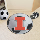 Illinois Illini Soccer Ball Rug - 27in. Diameter