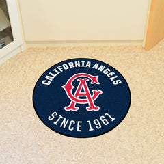 California Angels Roundel Rug - 27in. Diameter 1966 Retro Logo