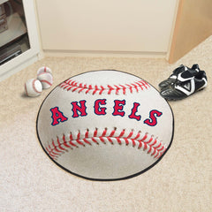 California Angels Baseball Rug - 27in. Diameter 1966 Retro Logo