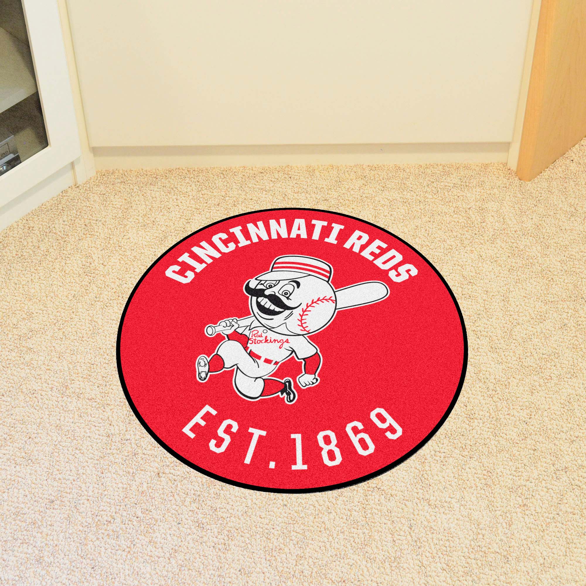 Cincinnati Reds Roundel Rug - 27in. Diameter1967