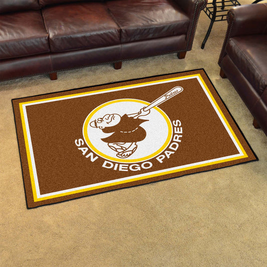 San Diego Padres 4ft. x 6ft. Plush Area Rug1969