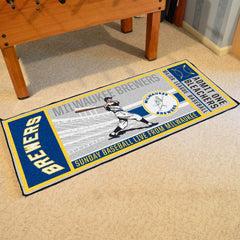 Milwaukee Brewers Ticket Runner Rug - 30in. x 72in.