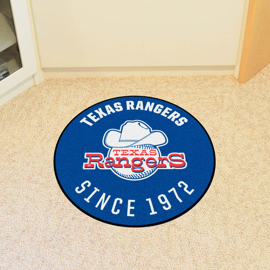 Texas Rangers Roundel Rug - 27in. Diameter