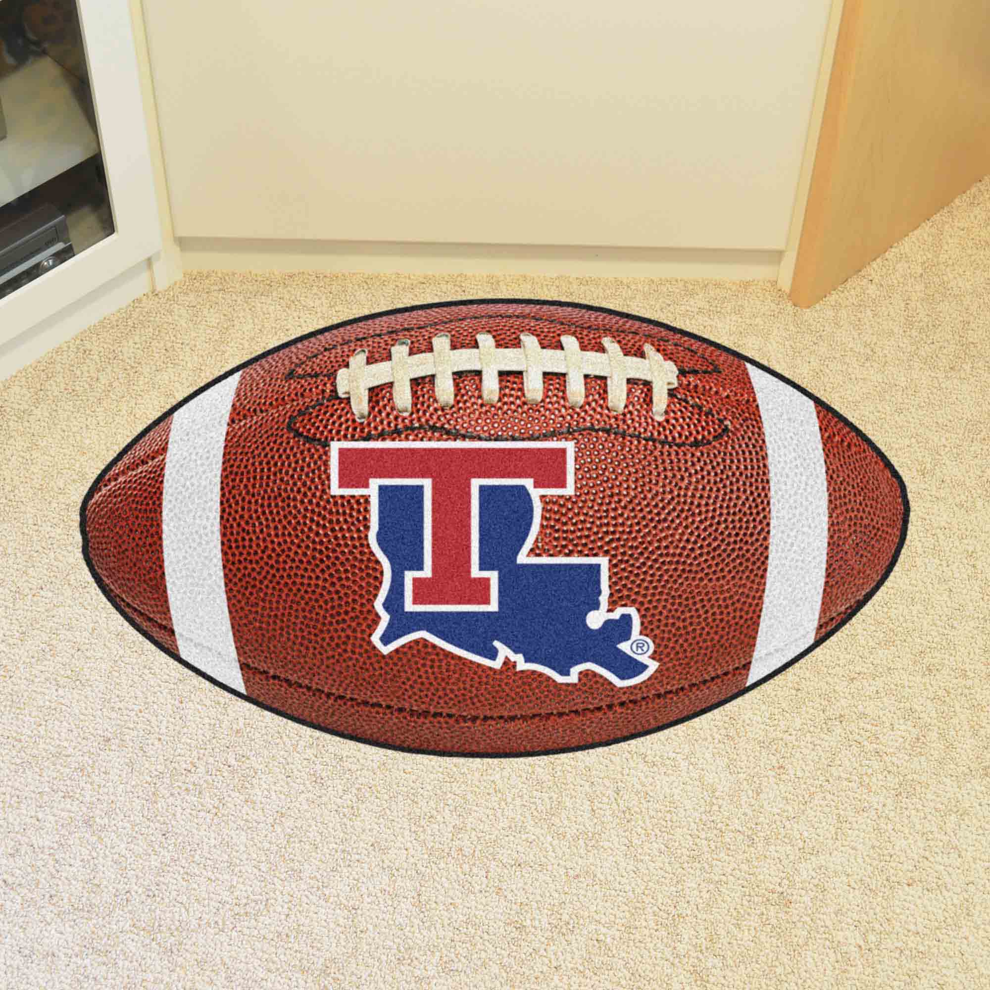 Louisiana Tech Bulldogs Football Rug - 20.5in. x 32.5in.