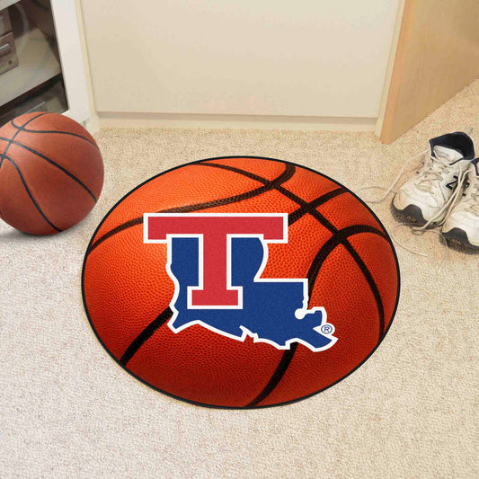 Louisiana Tech Bulldogs Basketball Rug - 27in. Diameter