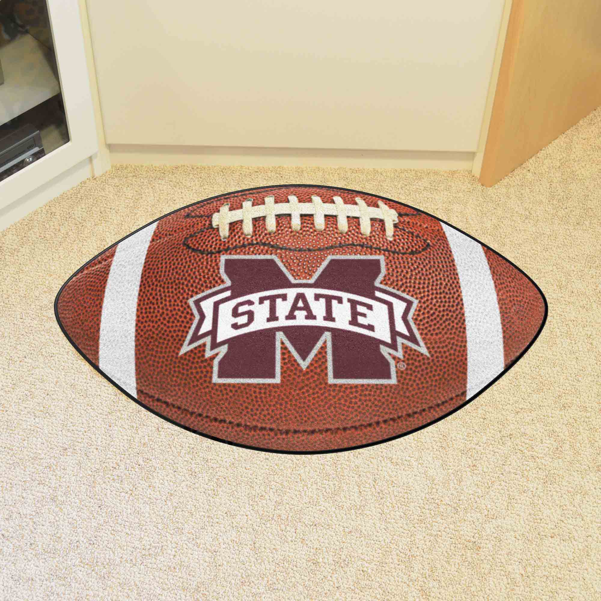 Mississippi State Bulldogs Football Rug - 20.5in. x 32.5in. - Mississippi State