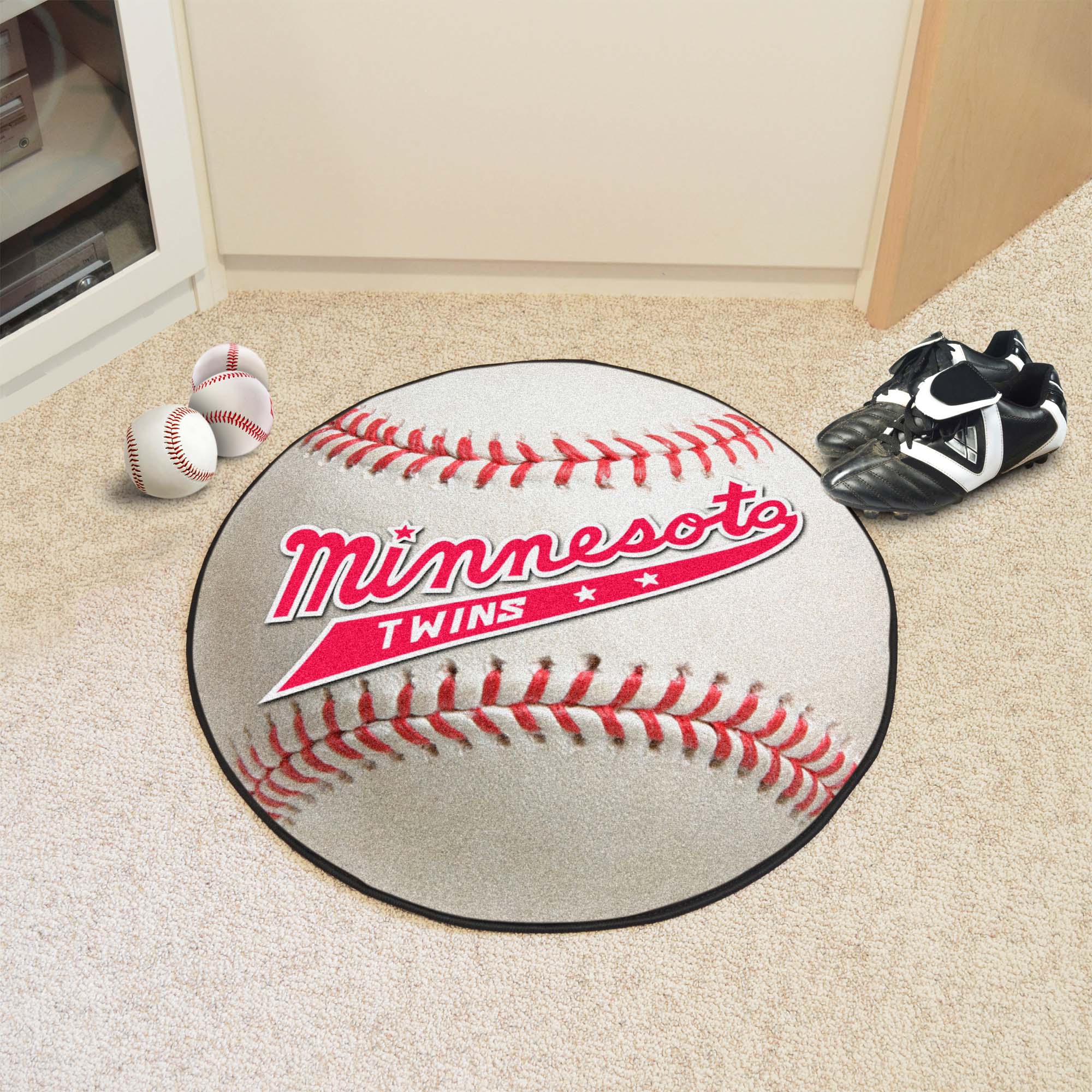 Minnesota Twins Baseball Rug - 27in. Diameter1978