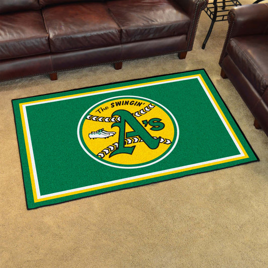 Oakland Athletics 4ft. x 6ft. Plush Area Rug1981