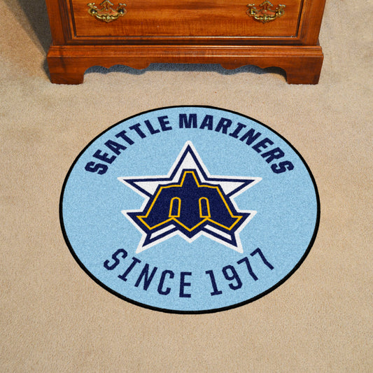 Seattle Mariners Roundel Rug - 27in. Diameter