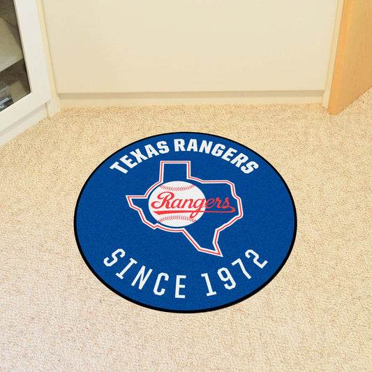 Texas Rangers Roundel Rug - 27in. Diameter