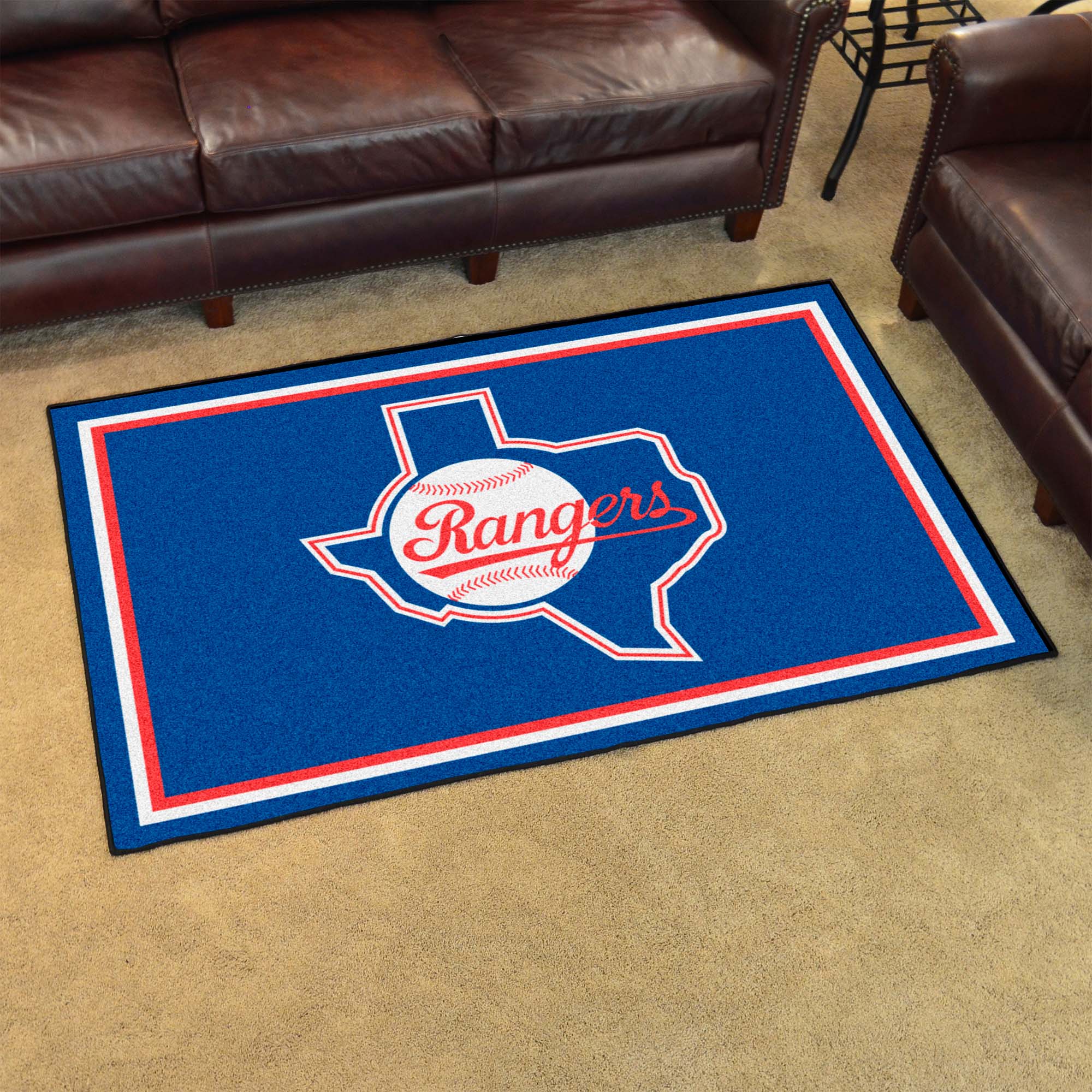 Texas Rangers 4ft. x 6ft. Plush Area Rug