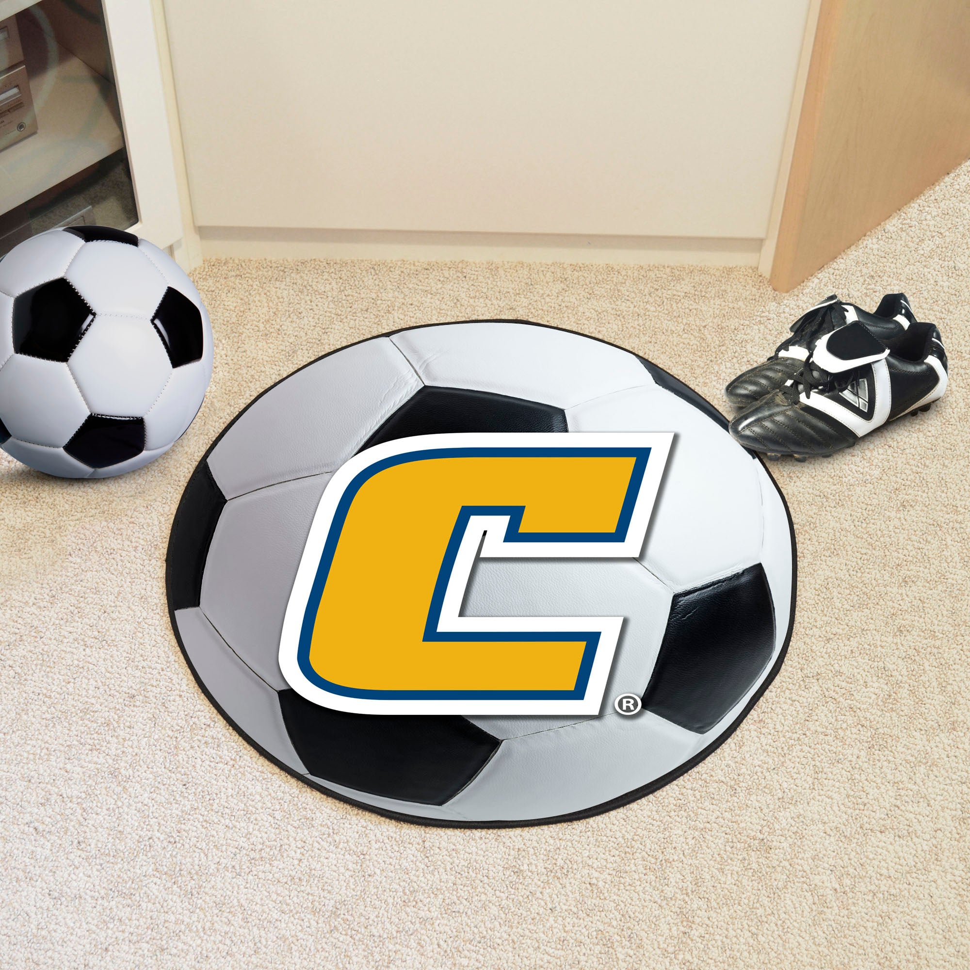 Chattanooga Mocs Soccer Ball Rug - 27in. Diameter