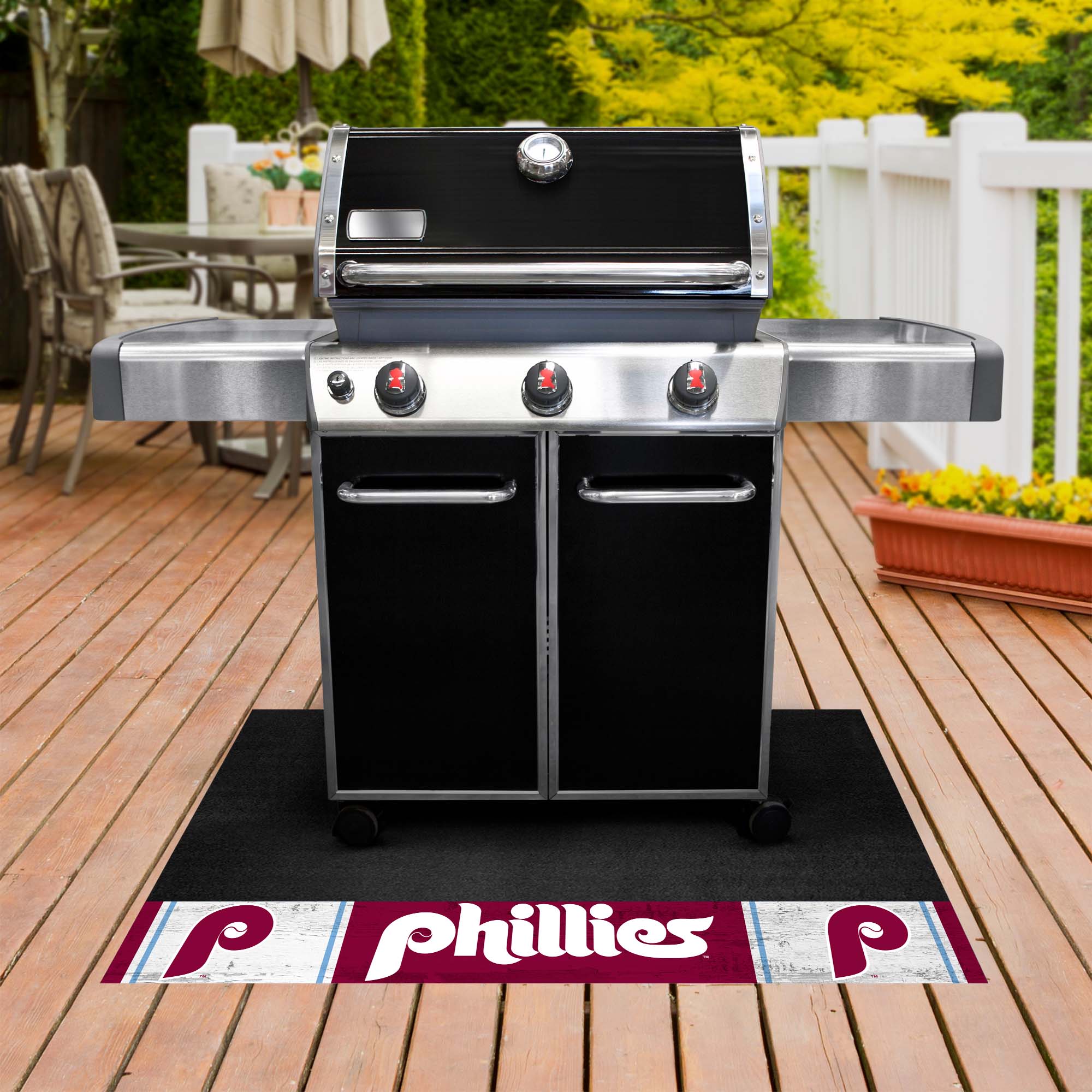 Philadelphia Phillies Vinyl Grill Mat - 26in. x 42in.1987