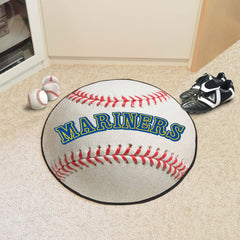 Seattle Mariners Baseball Rug - 27in. Diameter