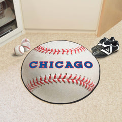 Chicago Cubs Baseball Rug - 27in. Diameter1990 - Chicago Cubs