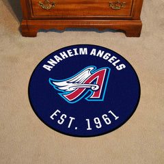 Anaheim Angels Roundel Rug - 27in. Diameter 1997 Retro Logo