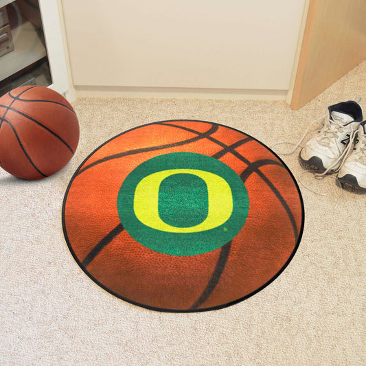 Oregon Ducks Basketball Rug - 27in. Diameter