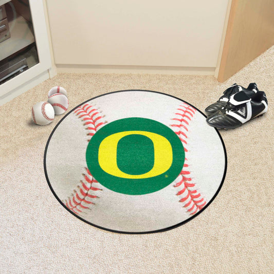 Oregon Ducks Baseball Rug - 27in. Diameter