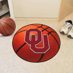 Oklahoma Sooners Basketball Rug - 27in. Diameter - Oklahoma