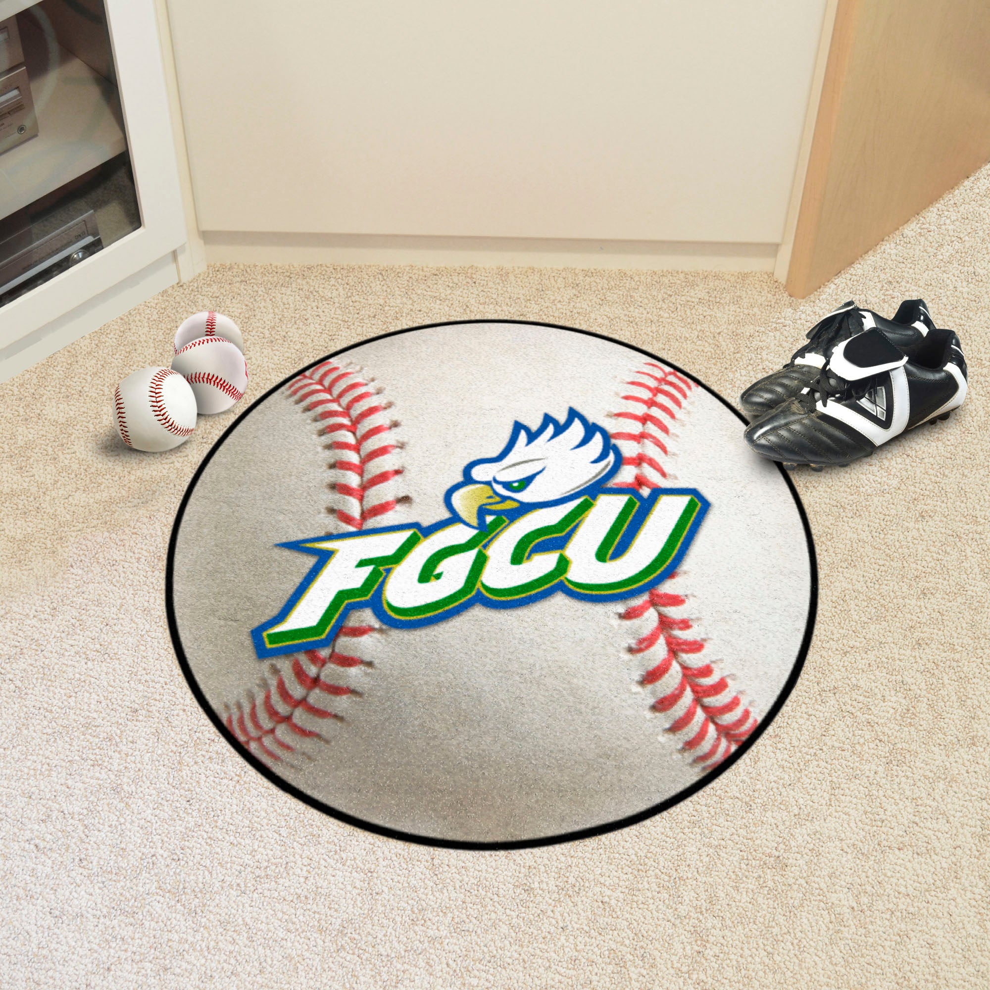 Florida Gulf Coast Eagles Baseball Rug - 27in. Diameter