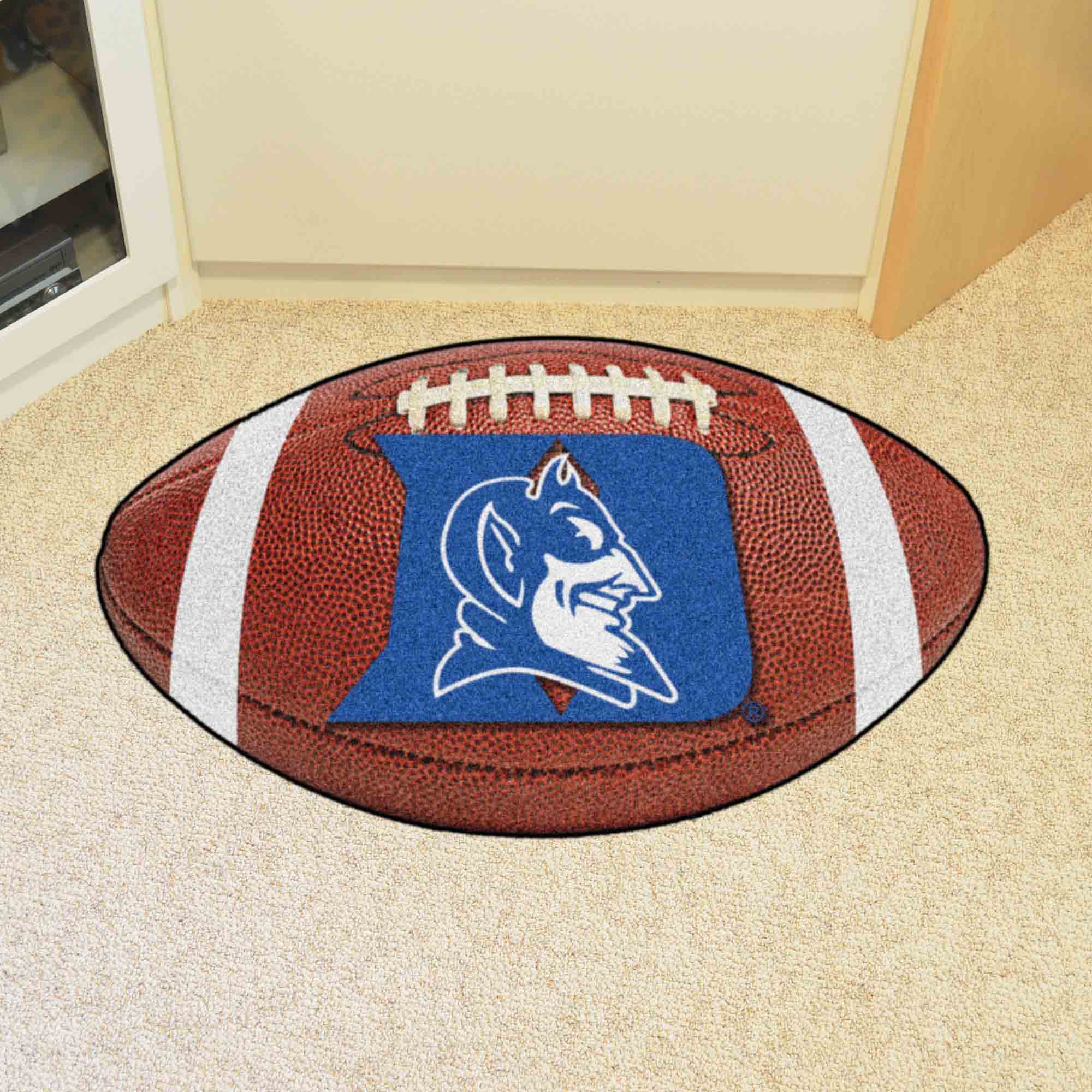 Duke Blue Devils Football Rug - 20.5in. x 32.5in., Devil Logo