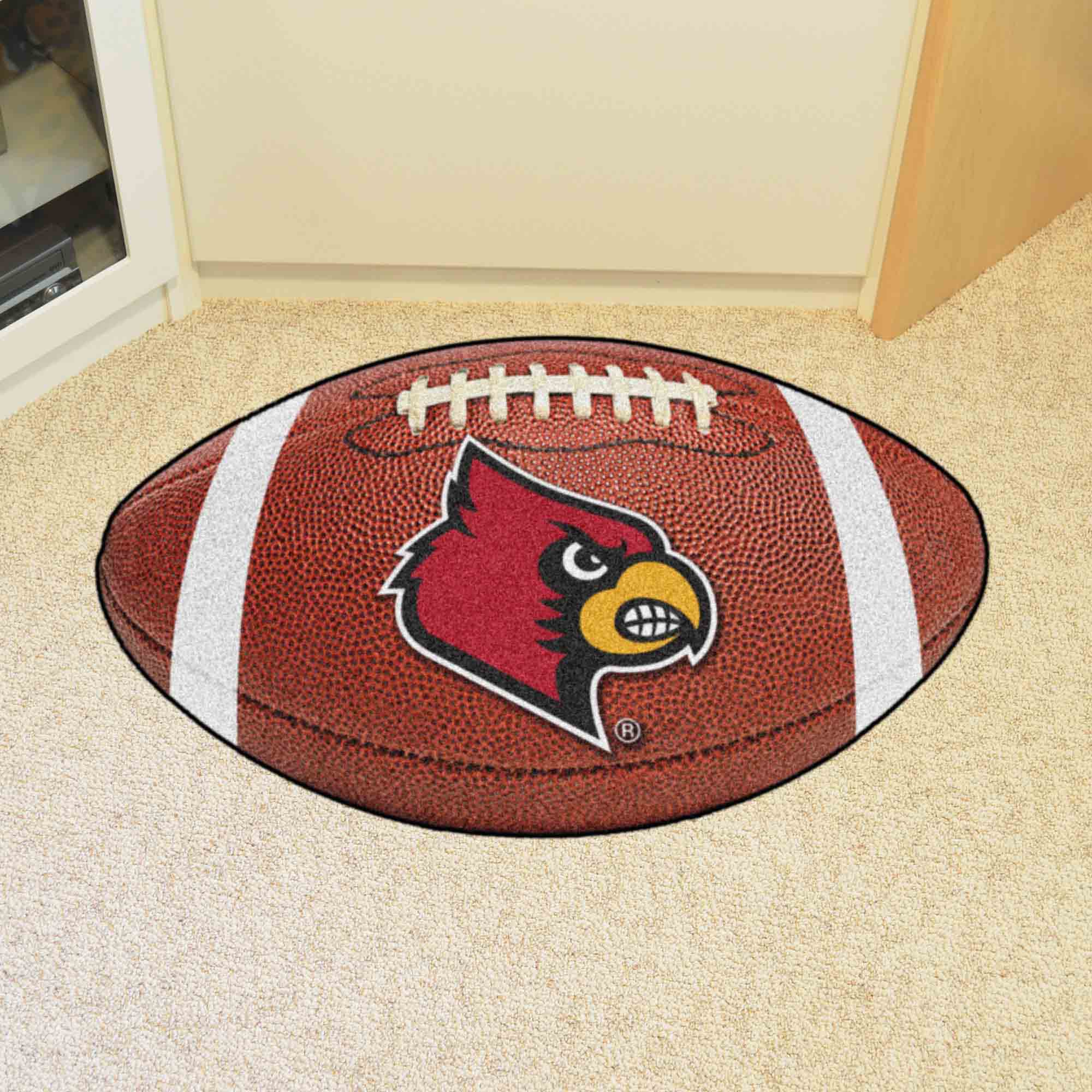 Louisville Cardinals Football Rug - 20.5in. x 32.5in.