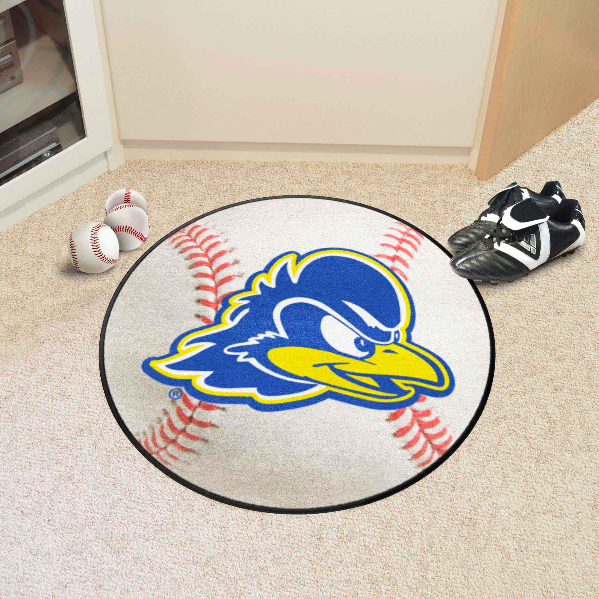 Delaware Blue Hens Baseball Rug - 27in. Diameter