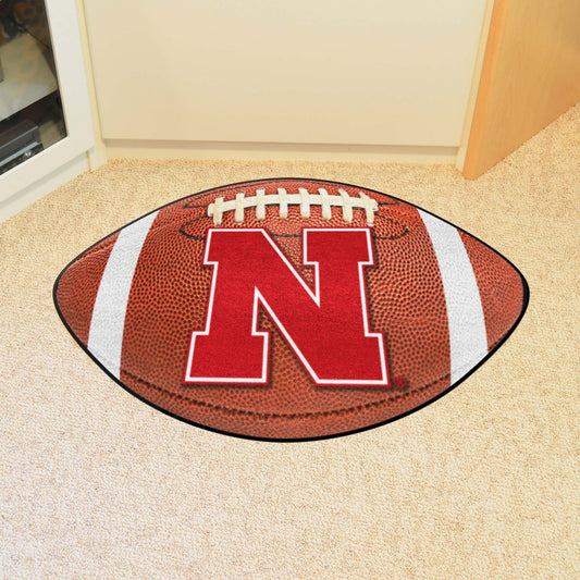 Nebraska Cornhuskers Football Rug - 20.5in. x 32.5in. - Nebraska