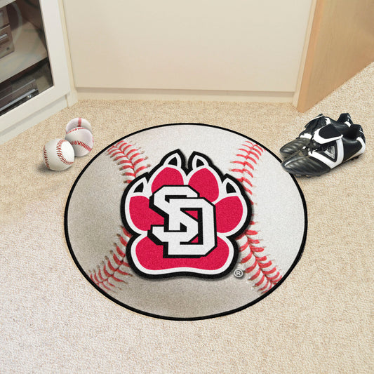 South Dakota Coyotes Baseball Rug - 27in. Diameter