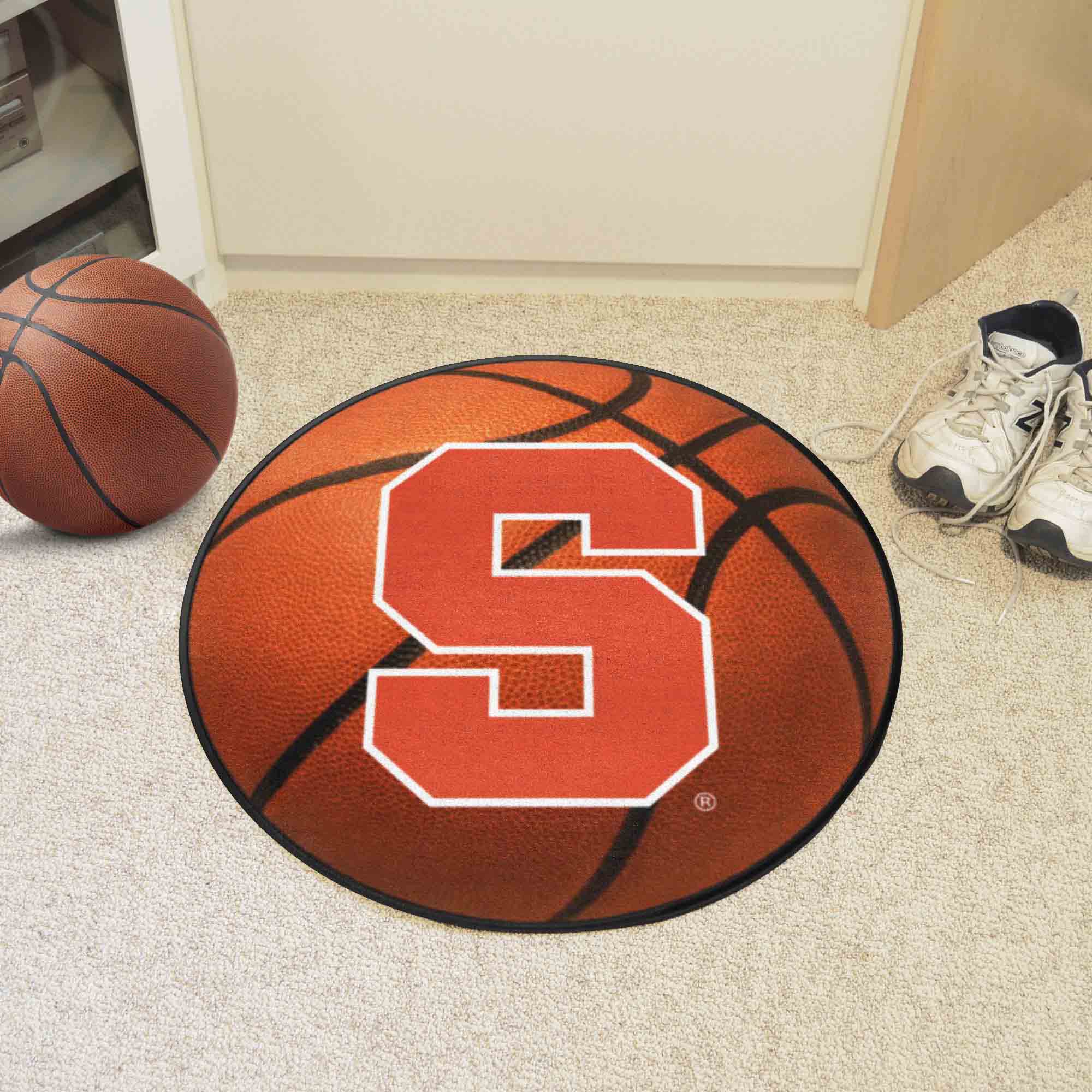 Syracuse Orange Basketball Rug - 27in. Diameter