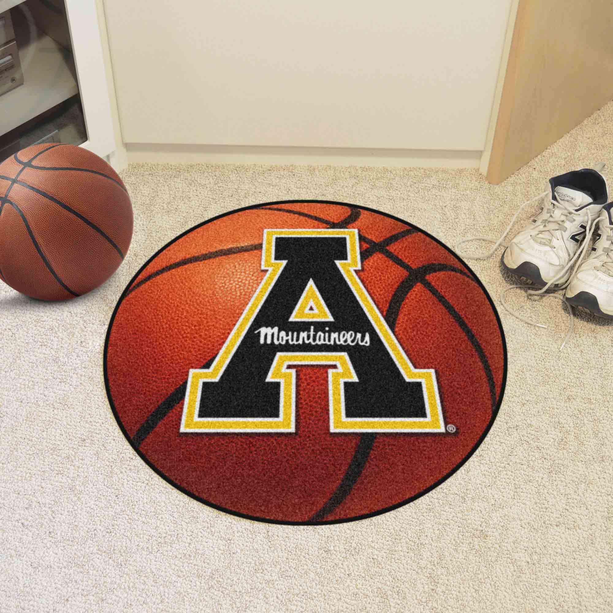 Appalachian State Mountaineers Basketball Rug - 27in. Diameter