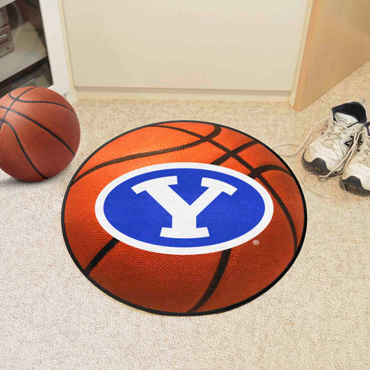 BYU Cougars Basketball Rug - 27in. Diameter