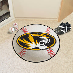 Missouri Tigers Baseball Rug - 27in. Diameter