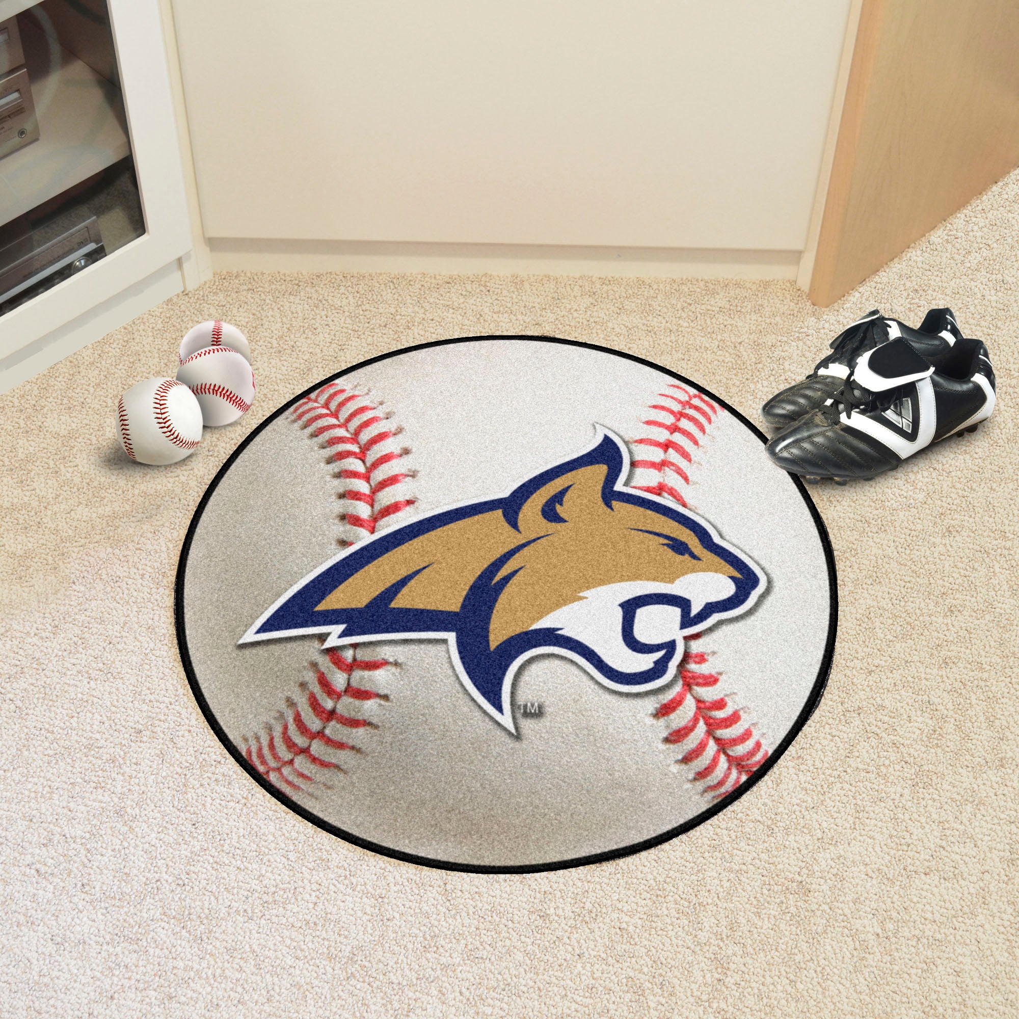 Montana State Grizzlies Baseball Rug - 27in. Diameter