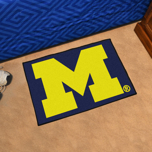 Michigan Wolverines Starter Mat Accent Rug - 19in. x 30in.