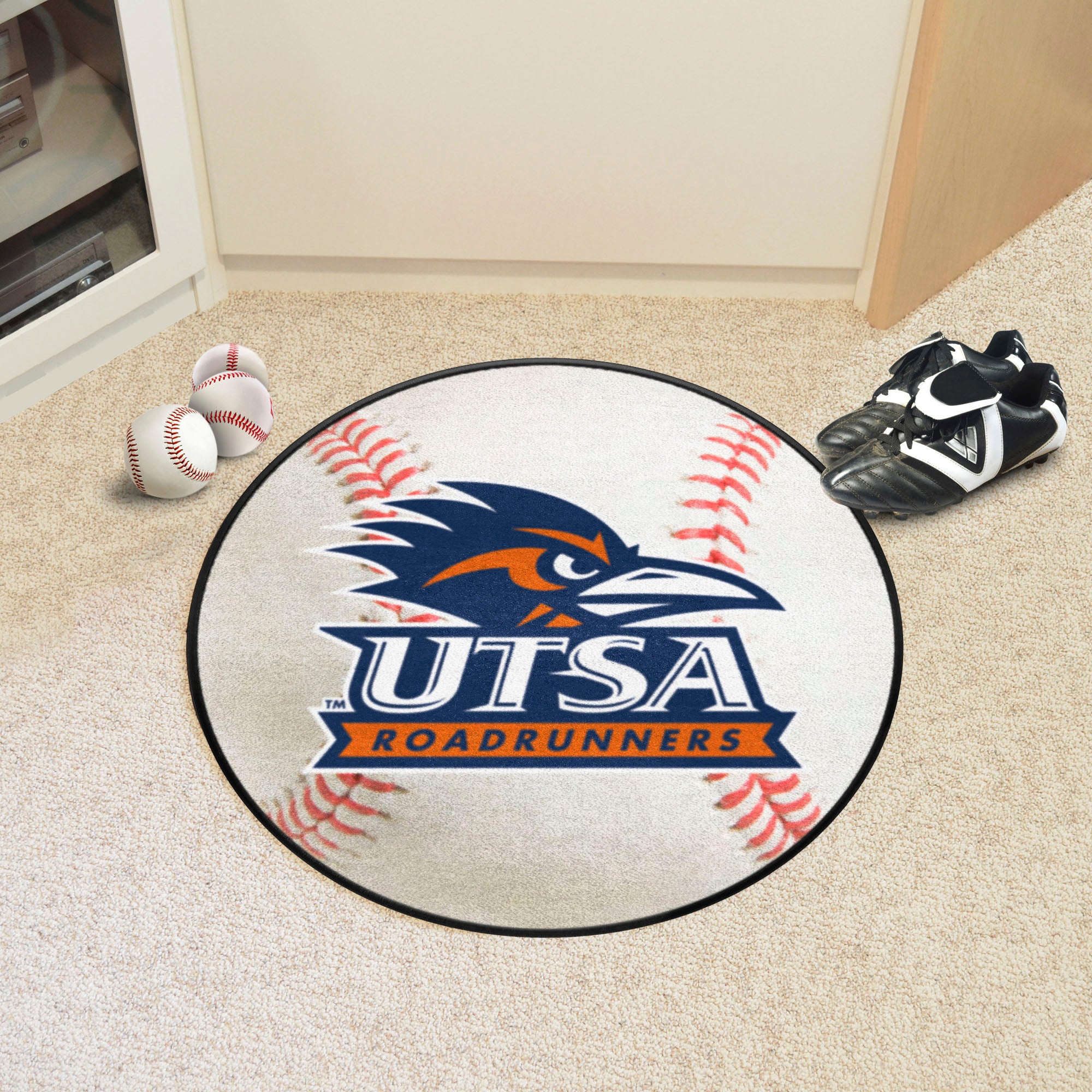 UTSA Roadrunners Baseball Rug - 27in. Diameter