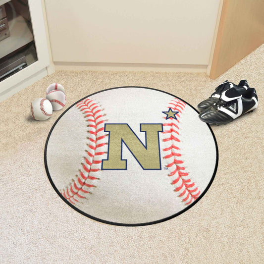 Naval Academy Baseball Rug - 27in. Diameter