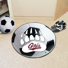 Montana Grizzlies Soccer Ball Rug - 27in. Diameter