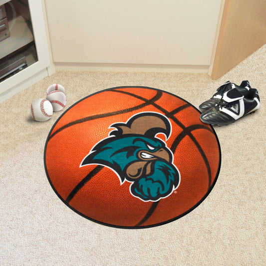 Coastal Carolina Chanticleers Basketball Rug - 27in. Diameter - Coastal Carolina