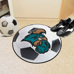 Coastal Carolina Chanticleers Soccer Ball Rug - 27in. Diameter - Coastal Carolina