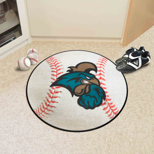 Coastal Carolina Chanticleers Baseball Rug - 27in. Diameter - Coastal Carolina